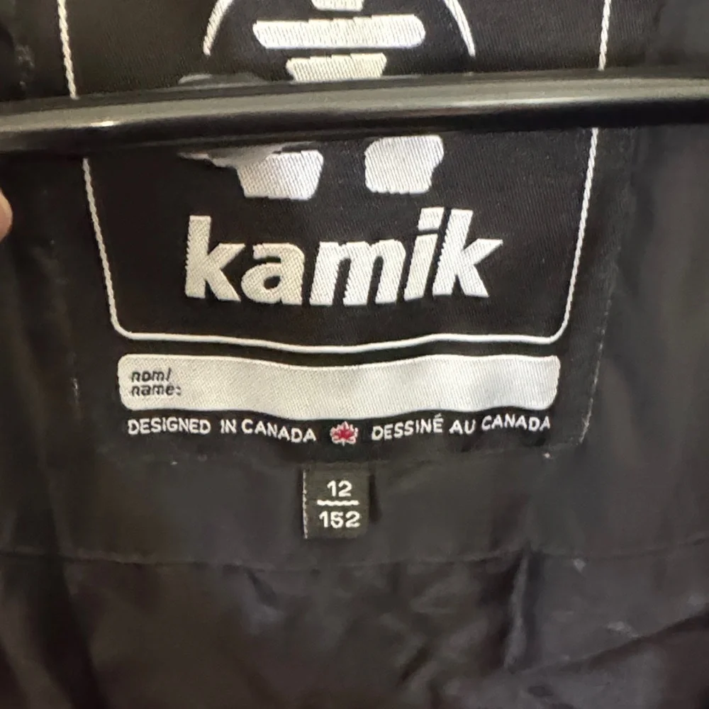 Kamik Kids Puffer Jacket in Red and Black